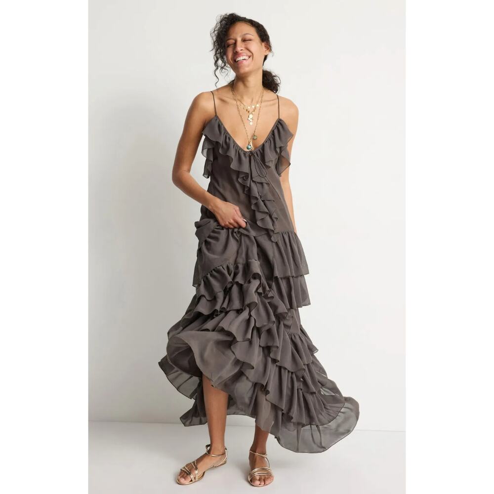 Ronny Kobo Giselle Dress In Brown